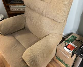 Set of Two Lazy Boy Recliners Fabric Covered Fair Condition