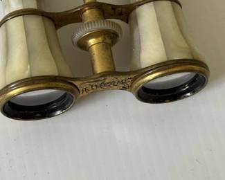 Pair of Early 20th century French brass Opera Glass, 1900s