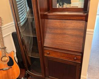 Victorian era Side-by-Side secretary, desk and bookcase