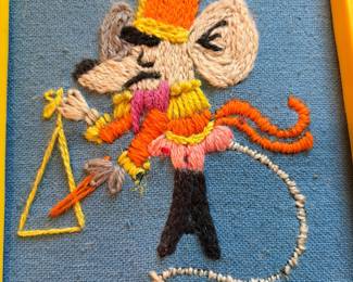 Vintage needlepoint tapestry