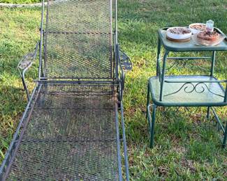 Vintage wrought iron patio