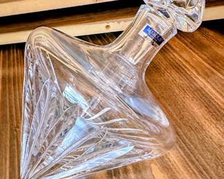 Marquis Waterford Crystal Omega Titled Side Rest Decanter with Stopper