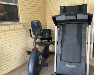 Exercise Bike and treadmill