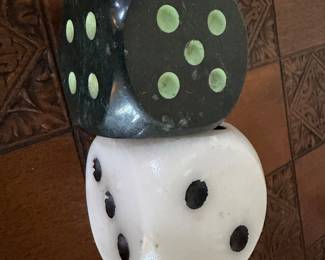 Vintage large Bakelite dice