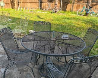 Wrought iron patio