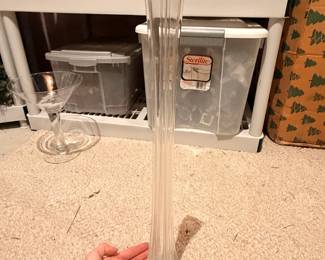 Tall thin vase - one large bin full of these.