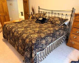 Bedroom furniture, mattress, and bedding