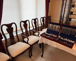 Dining room set, flatware sets