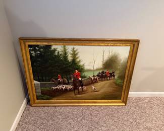 English hunting scene painting