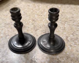 Pewter Candlestick Holders made in Brazil