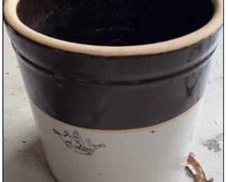 3 Gallon Blue Crown Crock