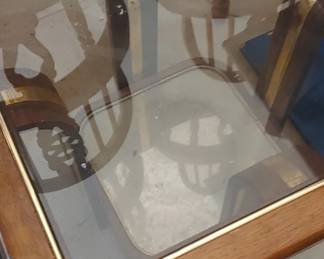 1980's smokey glass coffee table