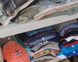 Very nice large size men bathing suit shirts t-shirts hats pants and more