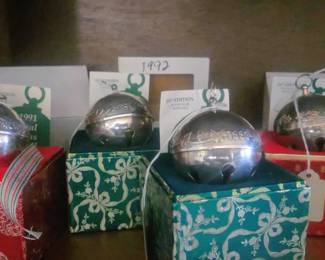 Collectible Wallace silver plated sleigh bells