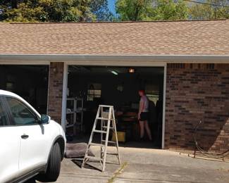 Into the two car garage