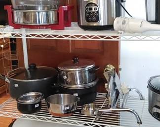 Step into the laundry room going into the house from the garage-tons of great small cooking appliance's