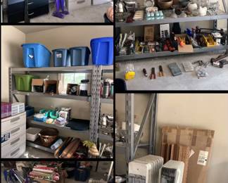 Ladder • Christmas lights • Heaters • Tools • Boxes • Decorations