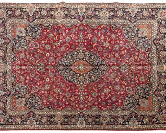 Lot 150 Persian Sarouk Handwoven Wool Rug, Ca. 1950-1960, W 9' 8" L 12' 10"
