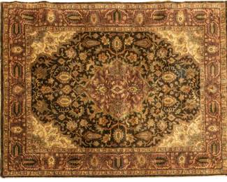 Lot 162 Indo-Kerman Handwoven Wool Rug, Ca. 1970, W 7' 9" L 11' 9"