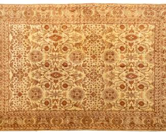 Lot 176 Indian Peshawar Handwoven Wool Rug, 1960-1980, W 8' 1" L 11' 1"