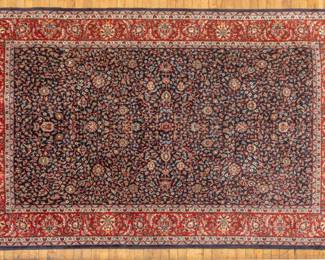Lot 148 Persian Hereke Handwoven Wool Rug, 1970, W 6' L 8' 9"