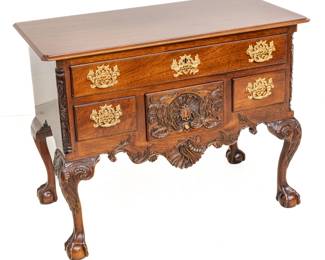 Lot 56 Kindel Furniture Company (American) Winterthur Reproduction Dressing Table 20th C., H 28" W 37" Depth 19"