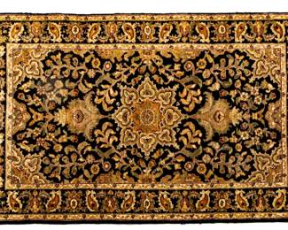 Lot 213 Indo-Tabriz Handwoven Wool Rug, Ca. 1980, W 3' L 5'