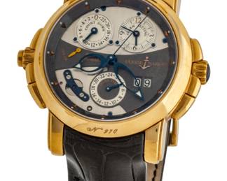 Lot 20 Ulysse Nardin (Swiss) 18K Rose Gold Limited Edition Design Wristwatch, Ca. 2011-2012, 'Sonata Silicium', Dia. 41.7mm