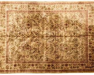 Lot 175 Indo-Tabriz Handwoven Wool Rug, Ca. 1980, W 7' 7" L 9' 6"