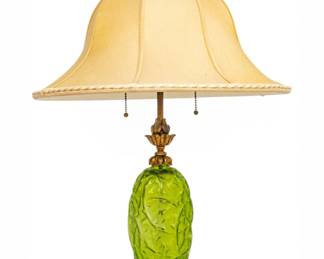 Lot 1057 Lalique (France) Art Glass 'Ronces' Vase Mounted As a Lamp, Ca. 1920s, H 33.5"