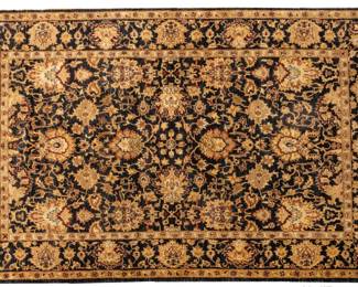 Lot 192 Indo-Tabriz Handwoven Wool Rug, Ca. 1980, W 6' L 9'