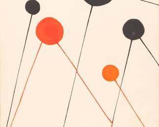 Lot 1041 Alexander Calder (American, 1898-1976) Lithograph in Colors on Wove Paper 1968, 'Balloons', H 29.75" W 22"