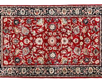 Lot 226 Sino-Kashan Handwoven Wool Rug, Ca. 1990, W 3' L 4' 10"