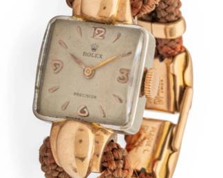 Lot 19 Rolex (Swiss) 18k Gold Case Depose Ladies Wristwatch 1948