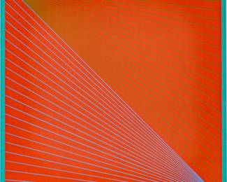 Lot 1034 Richard Anuszkiewicz (American, 1930-2020) Liquitex and Screenprint on Paperboard, Ca. 1960, H 26" W 26" Frame Size: H 35" W 35"