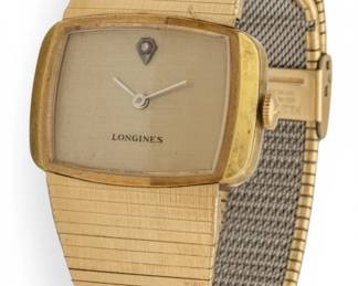 Lot 18 Longines (Swiss) Stainless Steel Wristwatch