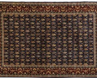 Lot 171 Persian Kashan Handwoven Wool Rug, 1978, W 6' 5" L 9' 6"