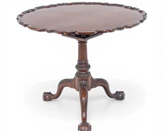 Lot 58 Kindel Furniture Company (American) Winterthur Collection Mahogany Tilt-Top Tea Table 20th C., H 29" Dia. 36"