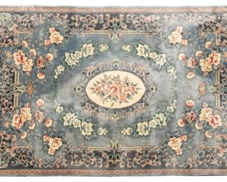 Lot 212 Chinese Hand Woven and Sculpted Wool Rug, Ca. 1980, W 5' 6" L 7' 11"