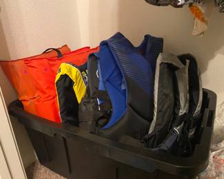 Life jackets- all sizes