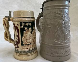 c German Stoneware Steins