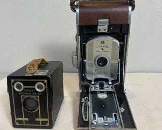 e Brownie Six 20 and Polaroid Land Camera Set