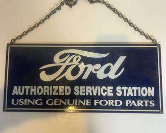 c Ford Metal Advertising Sign