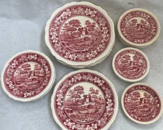 z Copeland Spodes Tower England 33Piece Vintage Dinnerware Set