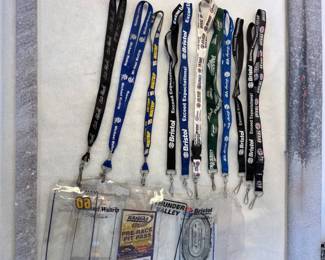 c NASCAR Racing Laniards and Passes