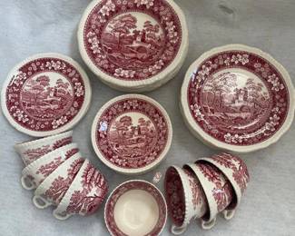 z Spode England Tower Spode Design Vintage Dinnerware Set