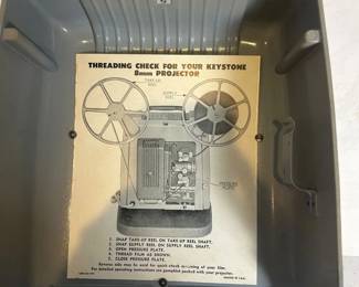 e Keystone 8mm Film Projector