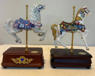 c Carousel Horse Music Boxes