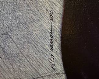 Art: Felix Berroa, Abe Lincoln Mixed Media, 40” x 74”