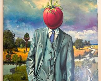 Art: Bill Mead Low Country Surrealist Original Painting, 24” x 32”